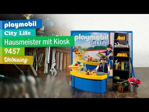 👨🔧 Playmobil City Life Hausmeister mit Kiosk 9457 🔧 Unboxing im Zeitraffer und mit Musik 🎶