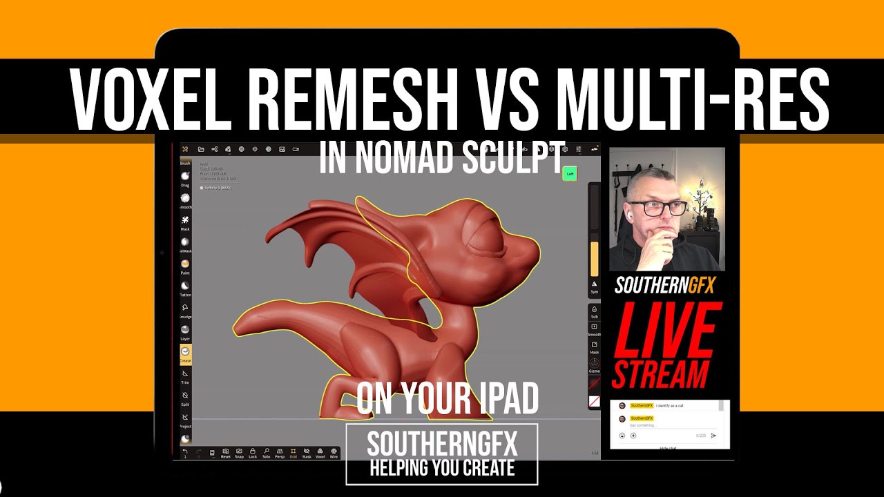 NOMAD SCULPT - Multi Res vs Voxel remesh - YouTube