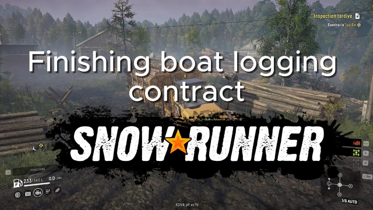Finishing the boat logging contract (Snowrunner)
