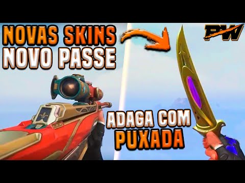 Novas SKINS do Passe de Batalha REVELADAS  FACA Diferente & MELHORES ARMAS  nas SKINS! 