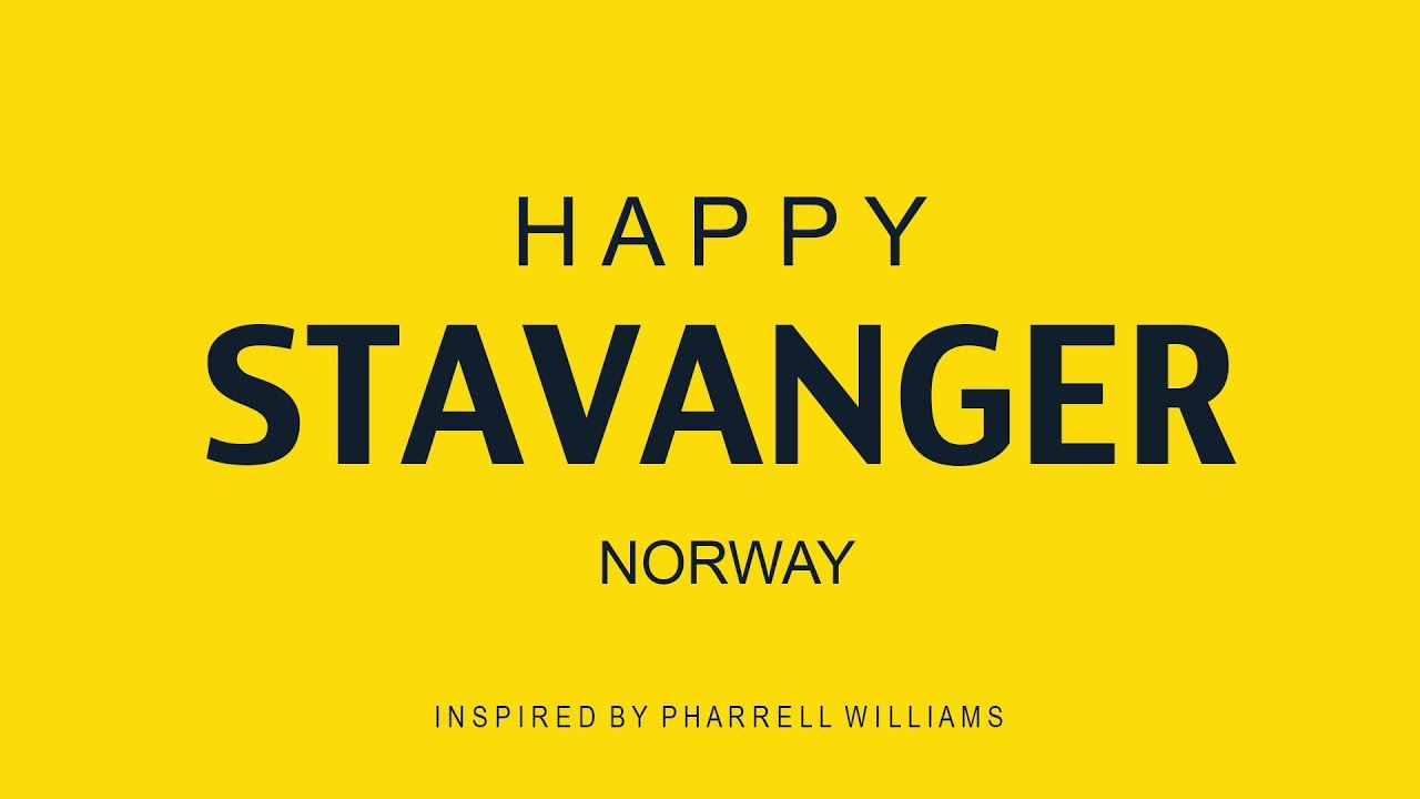 Pharrell Williams -- HAPPY (We are from Stavanger, Norway)  #HAPPYDAY