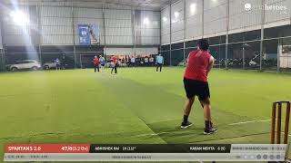 Spartans 2.0 vs Team Titans live cricket match | V- kings Cricket Tournament  live - Dougout Turf I