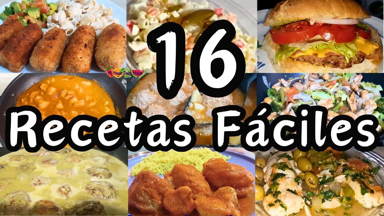 ✅️16 RECETAS FÁCILES #mihogardulcehogar #recetasfaciles