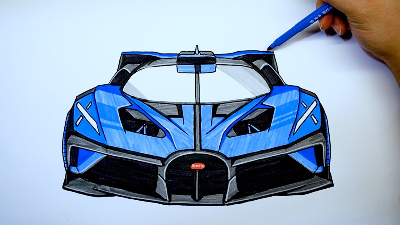 How To Draw A Car Bugatti Bolide Step By Step Coloring YouTube How To Draw A Car Bugatti Bolide Step By Step Coloring YouTube