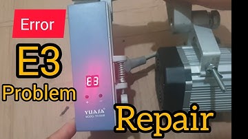 How to Servo Motor Error E3 Problem Repair