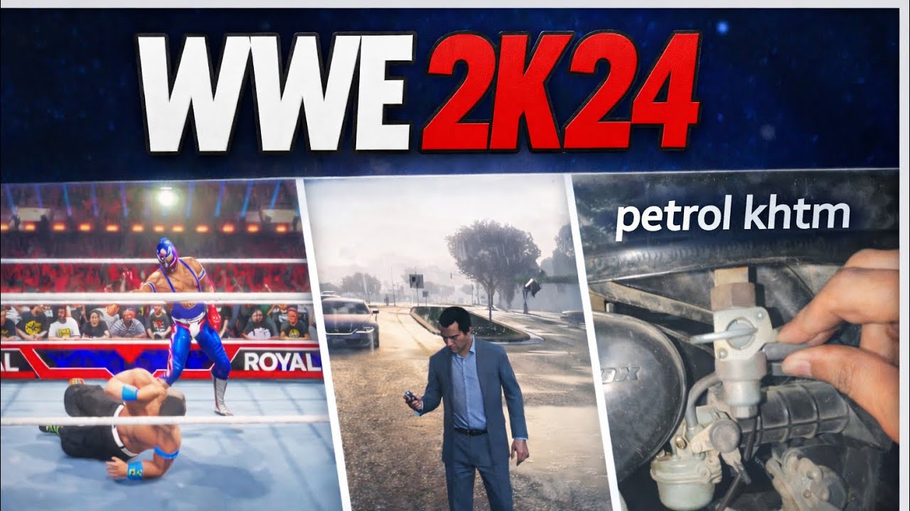 Playing WWE 2K24 , Gta V in Ps5 , arsh di activa ch petrol khtm hogya!!