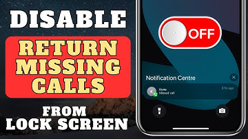 How To Disable Return Missing Calls from Lock Screen On iPhone | Disable Return Calls on Lock Screen