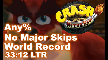 [World Record] [WARNING LOUD POPOFF] Crash Nitro Kart Speedrun Any% NMS: 33:12 LTR (36:36 RTA)