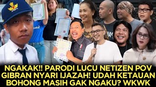 HILARIOUS🤣‼️FUNNY PARODY OF NETIZEN POV: GIBRAN LOOKING FOR HIS HIGH SCHOOL DIPLOMA⁉️CAUGHT LYING...