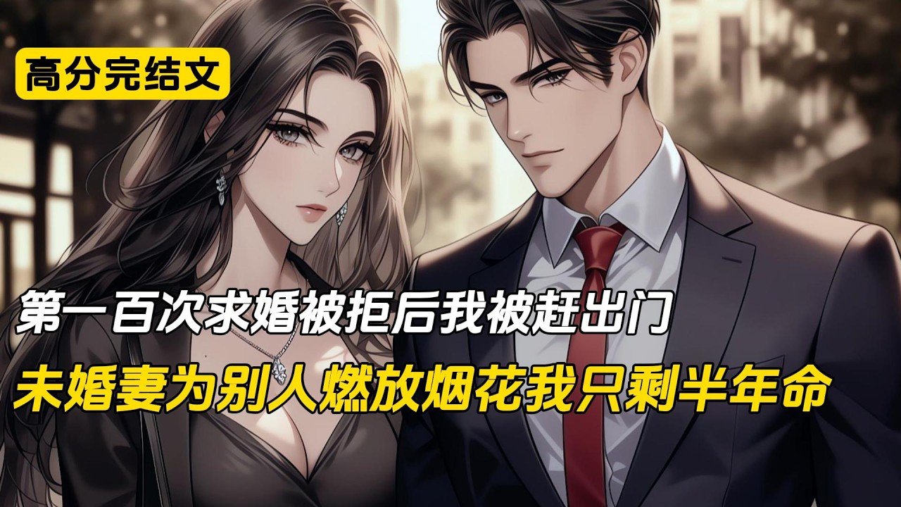 主角第一百次求婚被拒后吵架被赶走，他刚确诊食道癌晚期。她宠男助理入骨，为他燃放满城烟花。他默默搬离，在医院等死。她不知他八岁被她救下，陪她流浪二十年#完结文 #小说 #二次元#一口气看完