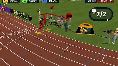 800 m. Green to level 15