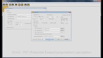 DrinC software - PET calculation tutorial