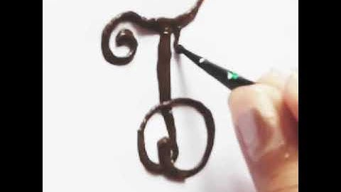 T letter mehandi calligraphy tattoo design | fancy letters part 20