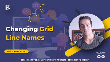 HTML-CSS Tutorial Lesson 78: Changing Grid Line Names - Grid #18