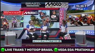motogp Brazil  Trans 7 free Practice Moto3  Veda Ega Pratama  Honda Team Asia