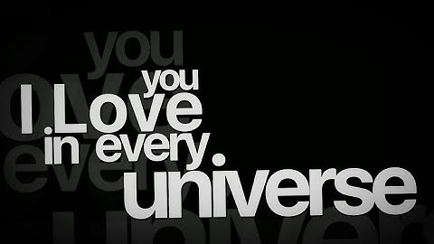 I love u in every universe - Short Lyrics MV | Free Preset【Alight Motion】