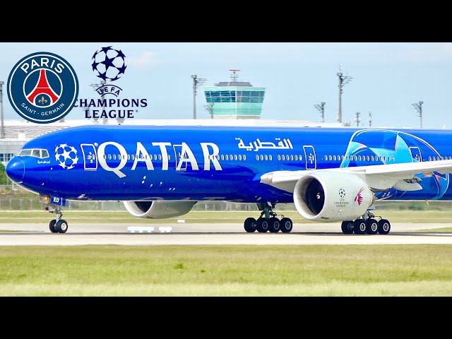 航空機・ヘリコプター QatarBoeing777-300E Champions League Qatar Boeing 777-300ER 