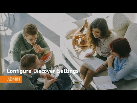 Discover - Configure Discover Settings - Administrator