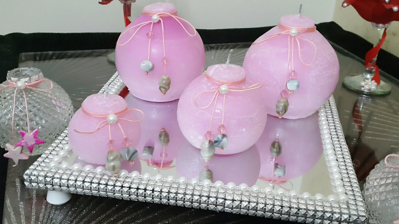 طريقة حصرية على القناة صناعة شموع كروية مع طريقة تلوينها  بأشياء  في المنزل طريقة بسيطة تستحق لايك