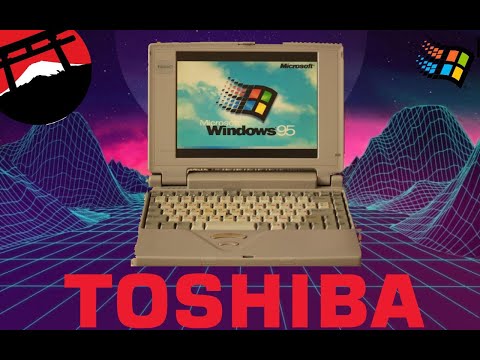 Включаю ноутбук, спустя 27 лет | Обзор Toshiba 1995