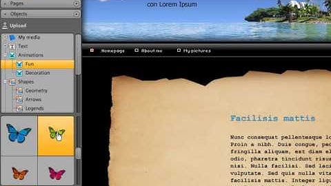 MAGIX Website Maker - Add multimedia objects to your website