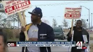 Thousands of Hostess workers on strike