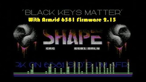 Commodore 64 - Black keys matter (2021) by Shape with Armsid 6581 Firmware 2.15
