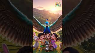 Mayile Mayile Mayilakka 🦚 | Tamil Kids Song | Cute Peacock Rhyme Shorts #kidssongs