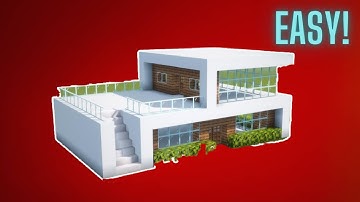 How to build a Small Modern House Tutorial in mini block craft