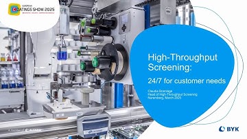 High-Throughput Screening: 24/7 for customers