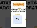How to add currency symbol in PDF #shorts