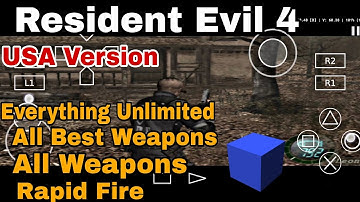 Resident Evil 4 Cheat Codes AetherSx2 | All Best Weapons Unlock | Everything Unlimited | Rapid Fire