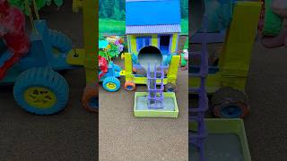 🤯🚜 Realistic Mini Construction Pillar Footing Cement Pouring 🧱 | DIY Mini Tractor #youtubeshorts