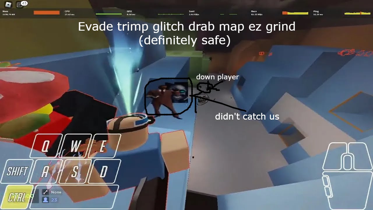 COMPLETING THE NEW SECRET MAP IN ROBLOX EVADE (trimp map) 