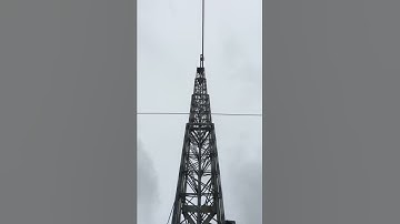 kh2mg home made tower with 40 Meters 2 Elements Yagi