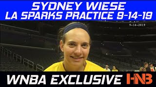 Sydney Wiese On Sundays Matchup Vs Seattle Storm La Sparks Practice 9-14-19