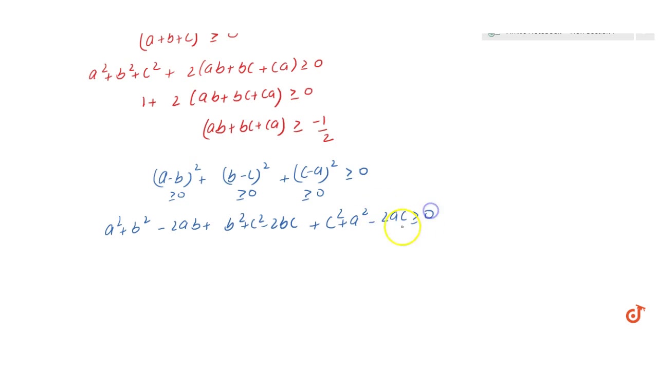 If A 2 B 2 C 2 1 Then Ab Ca Lies In The Interval Youtube