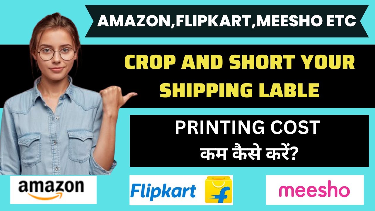 How to crop & sort your Flipkart Meesho Amazon Shipping Label Flipkart