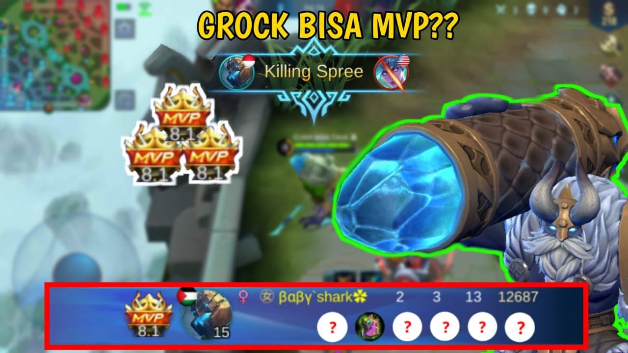 BUILD GROCK TERKUAT DIMETA SEKARANG??? BANTAI!!! - Mobile Legends