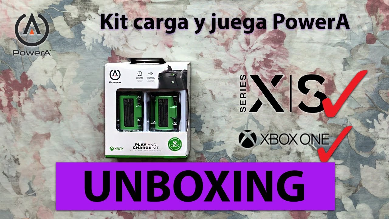 PowerA Kit Carga y Juega XBOX SERIES S/X (XBOX ONE) - Unboxing - Tutorial  en español 2021 