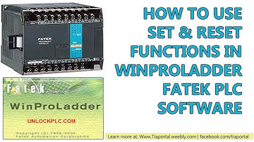 7- How to Use SET and RESET Functions in Fatek PLC Programming & Winproladder
