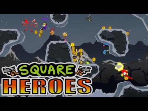 Прохождение - Square Heroes • кто быстрее наберет 10  •