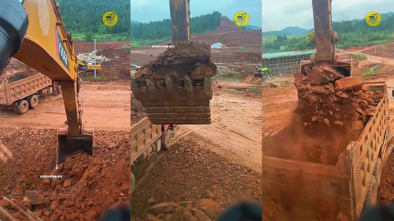 How To Excavators Load Soil Onto Trucks Professionally P1420