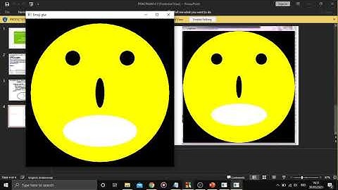 membuat gambar emoji (lingkaran dan elips) komputer grafis - program glut c++