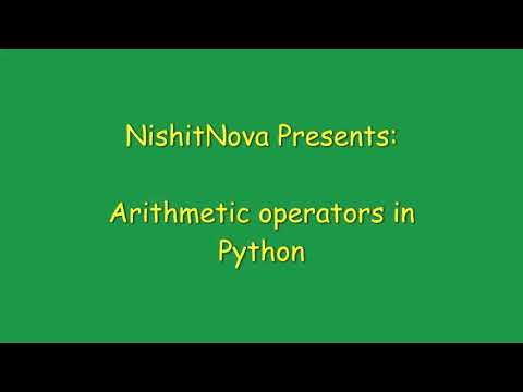 Arithmetic Operators in Python | Python For Beginners | Episode 3