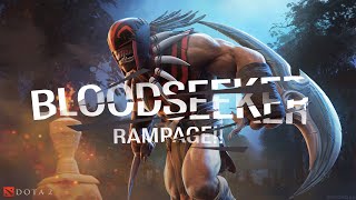 Rampage with Bloodseeker: Aggressive Carry Gameplay | Dota 2 Ranked Madness