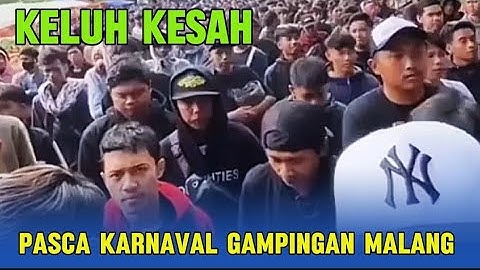 Suasana pasca Karnaval gampingan pagak malang 2025