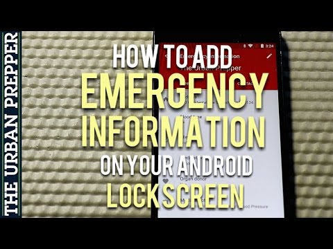 Wie man Emergency Info auf Android Nougat Lock Screen