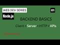 Backend Basics for Beginners | Client vs Server, HTTP, REST APIs, JSON Explained
