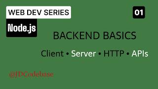 Backend Basics for Beginners | Client vs Server, HTTP, REST APIs, JSON Explained